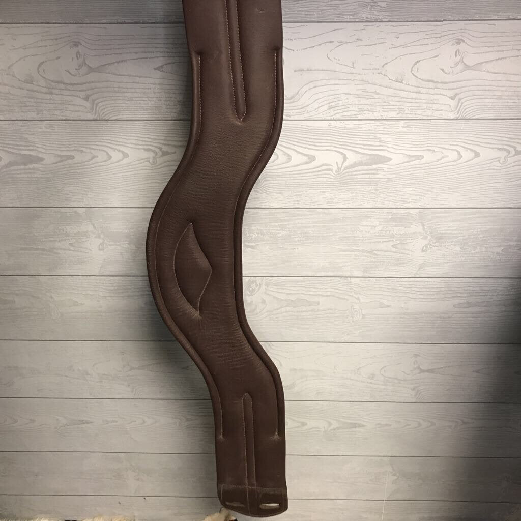 Leather shoulder relief leather