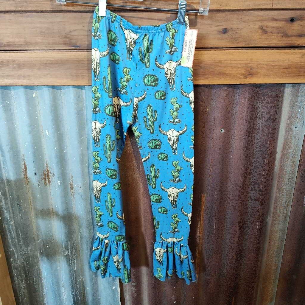 Bell Bottoms Scull And Cactus Bell Boot