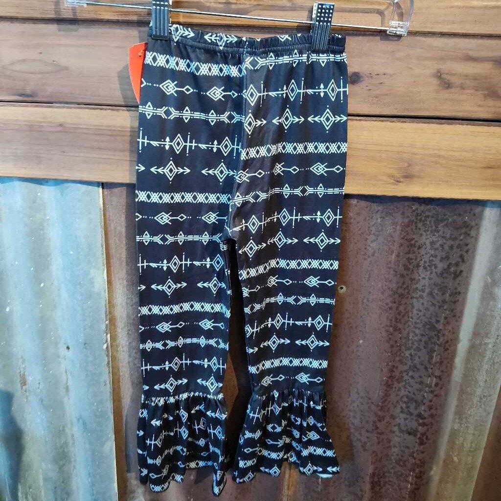 Bell Bottoms Aztec- Black