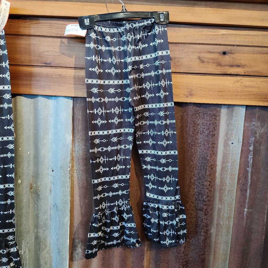 Bell Bottoms Aztec- Black