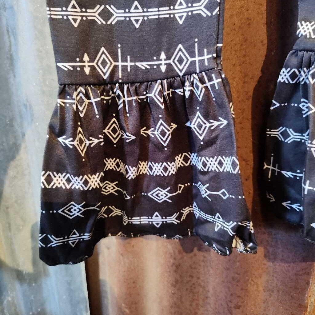 Bell Bottoms Aztec- Black