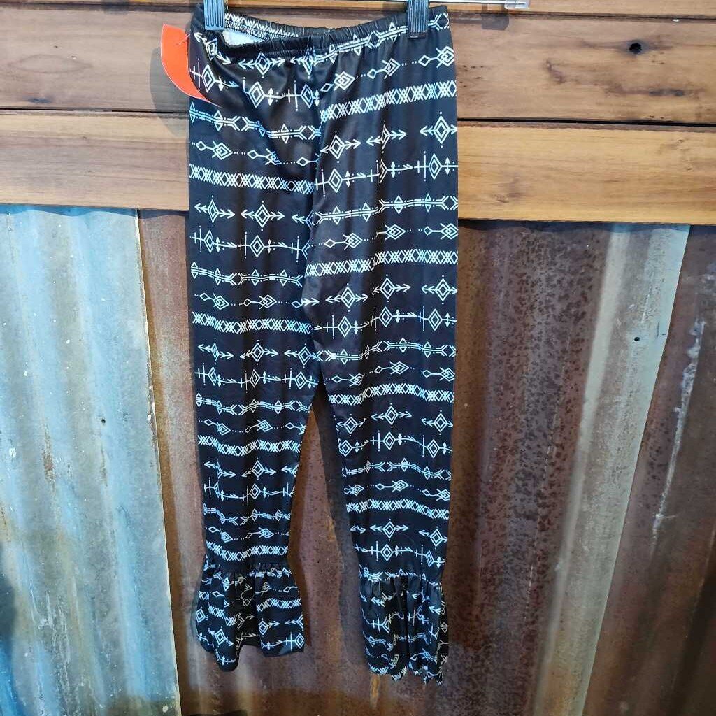 Bell Bottoms Aztec- Black