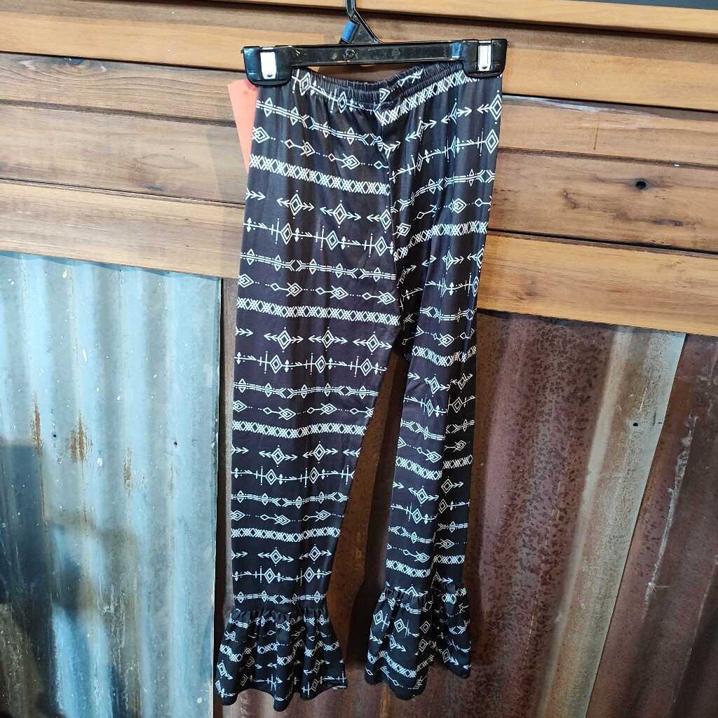 Bell Bottoms Aztec- Black