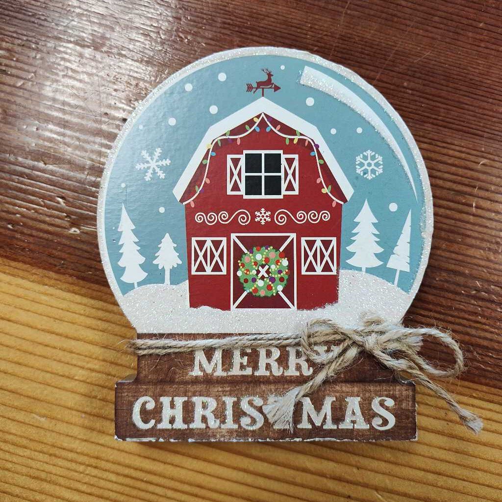 Wood Table Decor- Barn