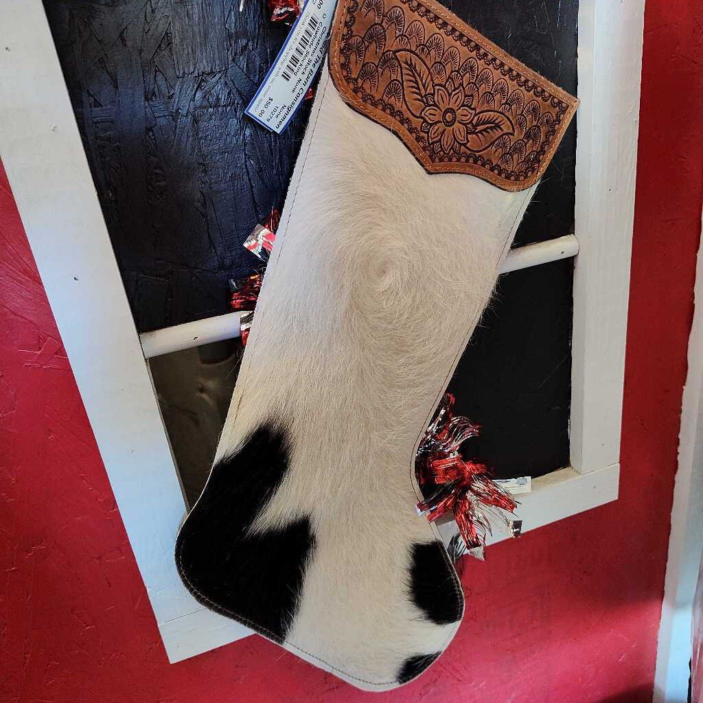 Christmas Stock Cowhide Stocking