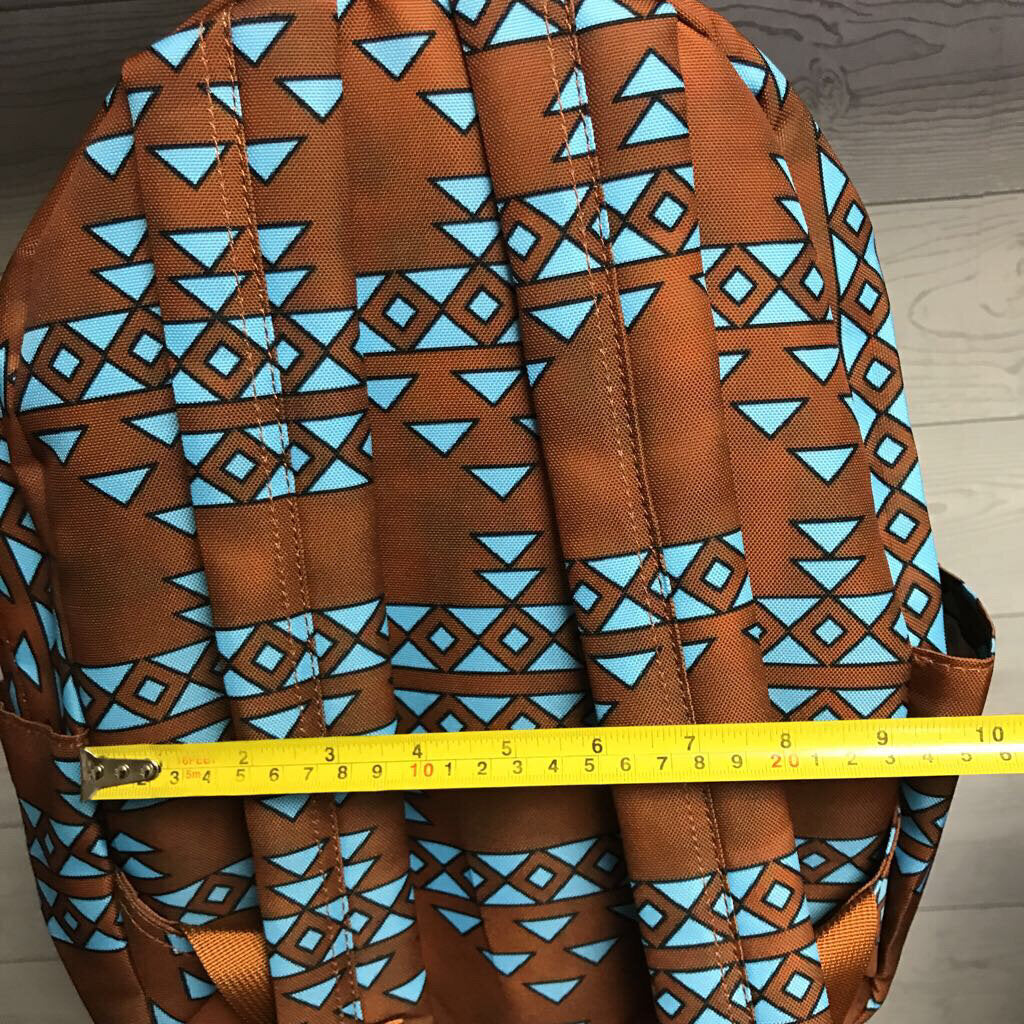 Backpack Cow Skull And Aztec