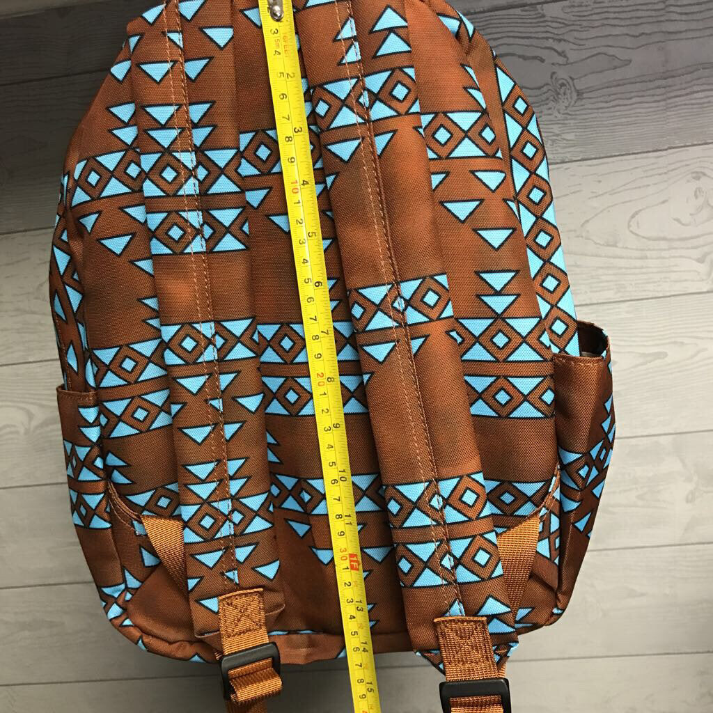 Backpack Cow Skull And Aztec