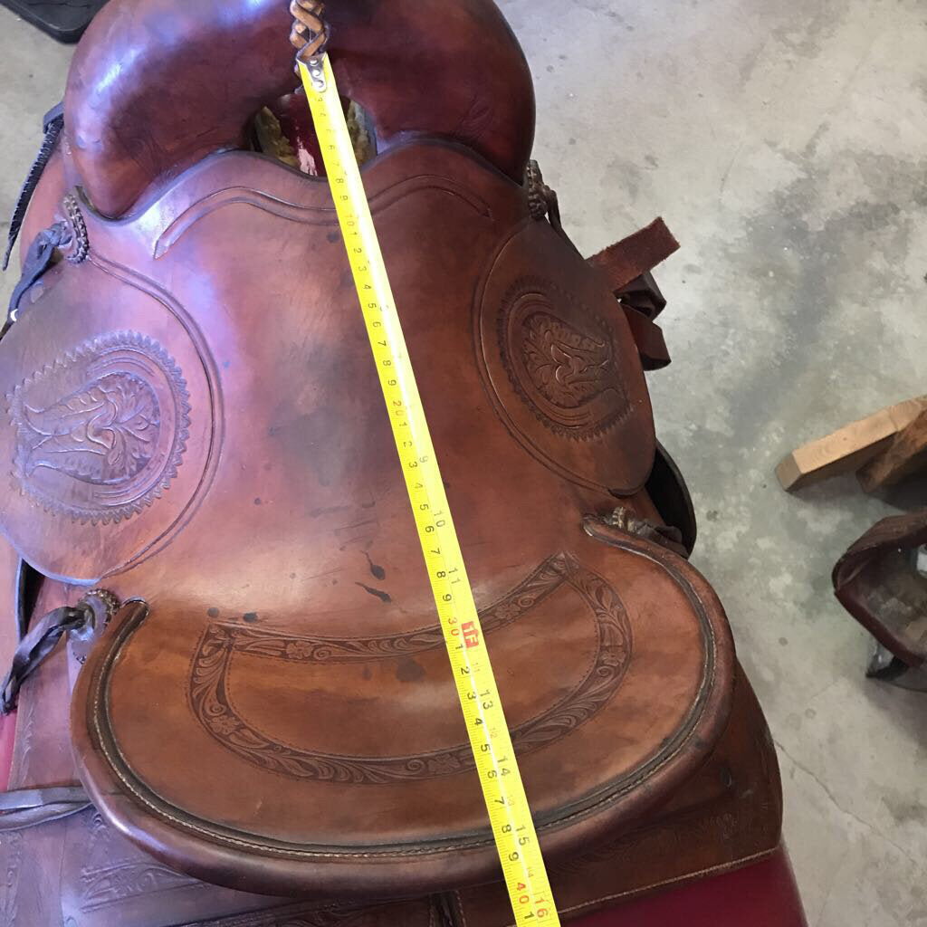 Youth hard seat Roping saddle