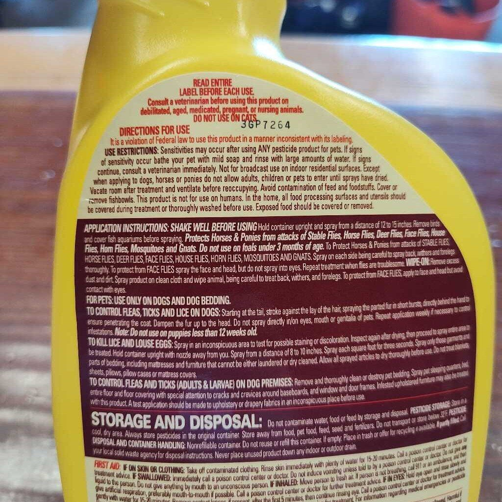 Equine Fly and Mosquito Spray