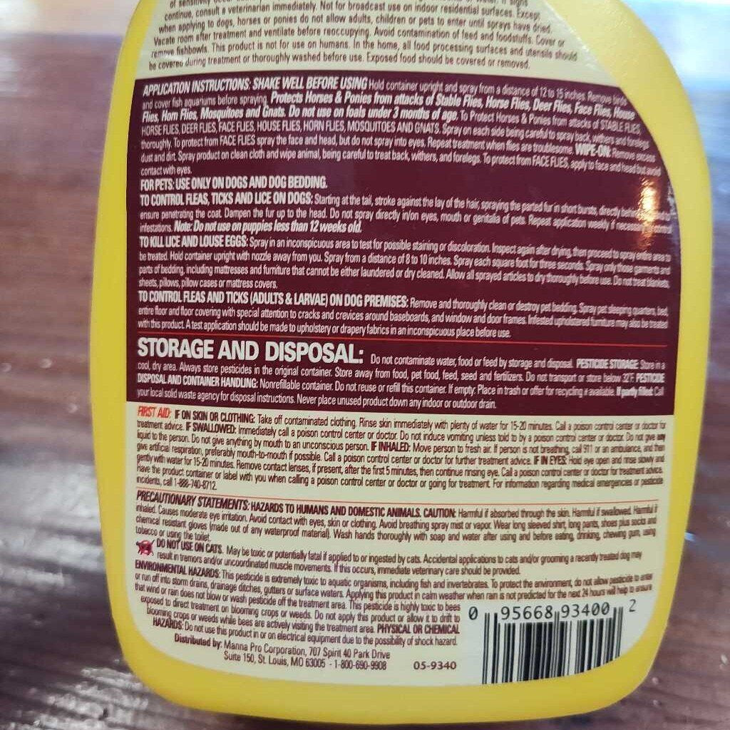 Equine Fly and Mosquito Spray