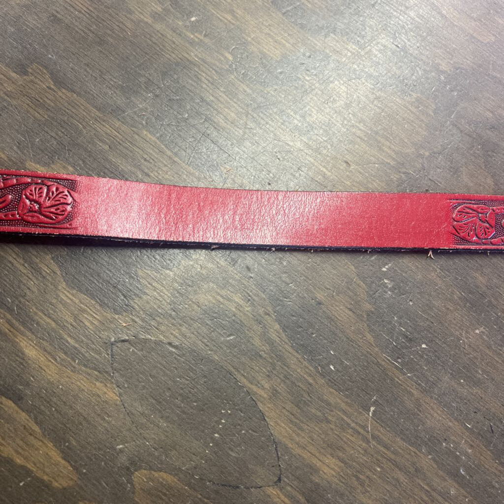 Leather belt-