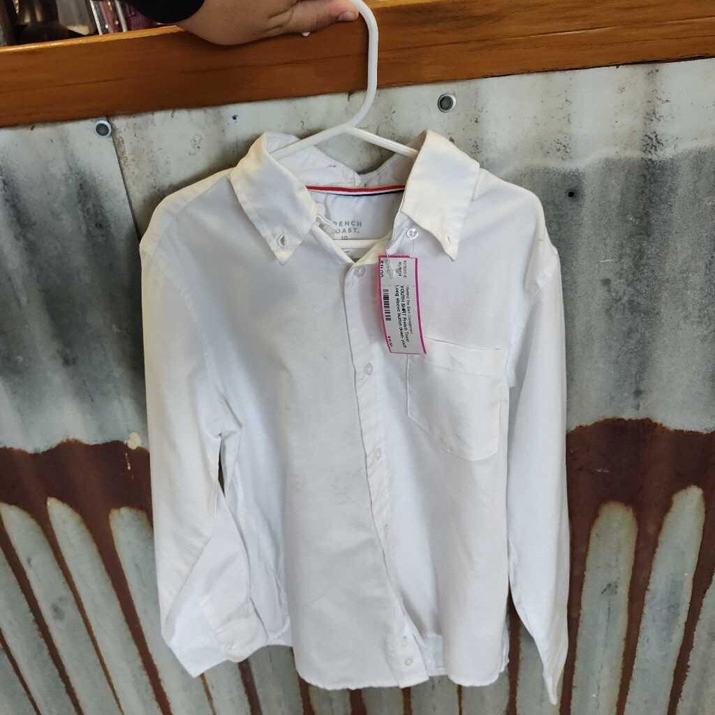 Long sleeve button down- youth