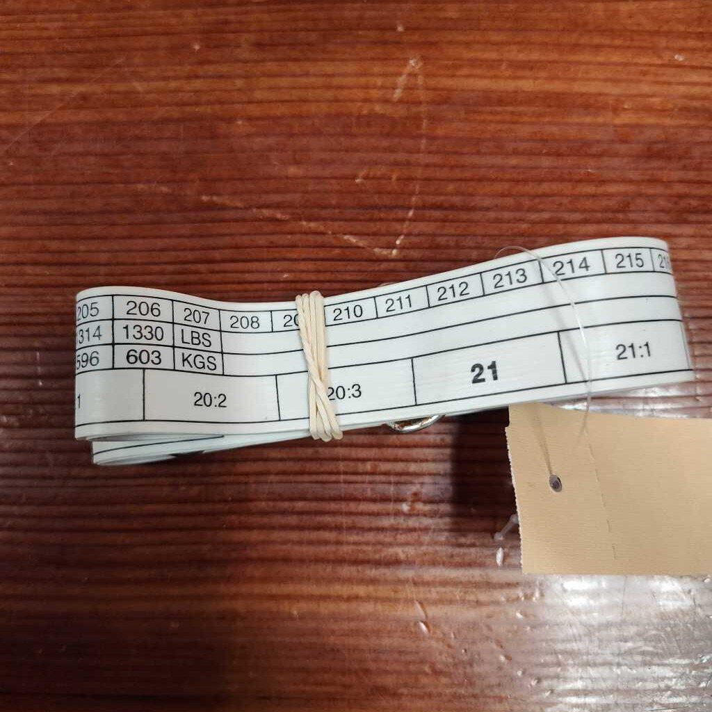 Weight & height tape