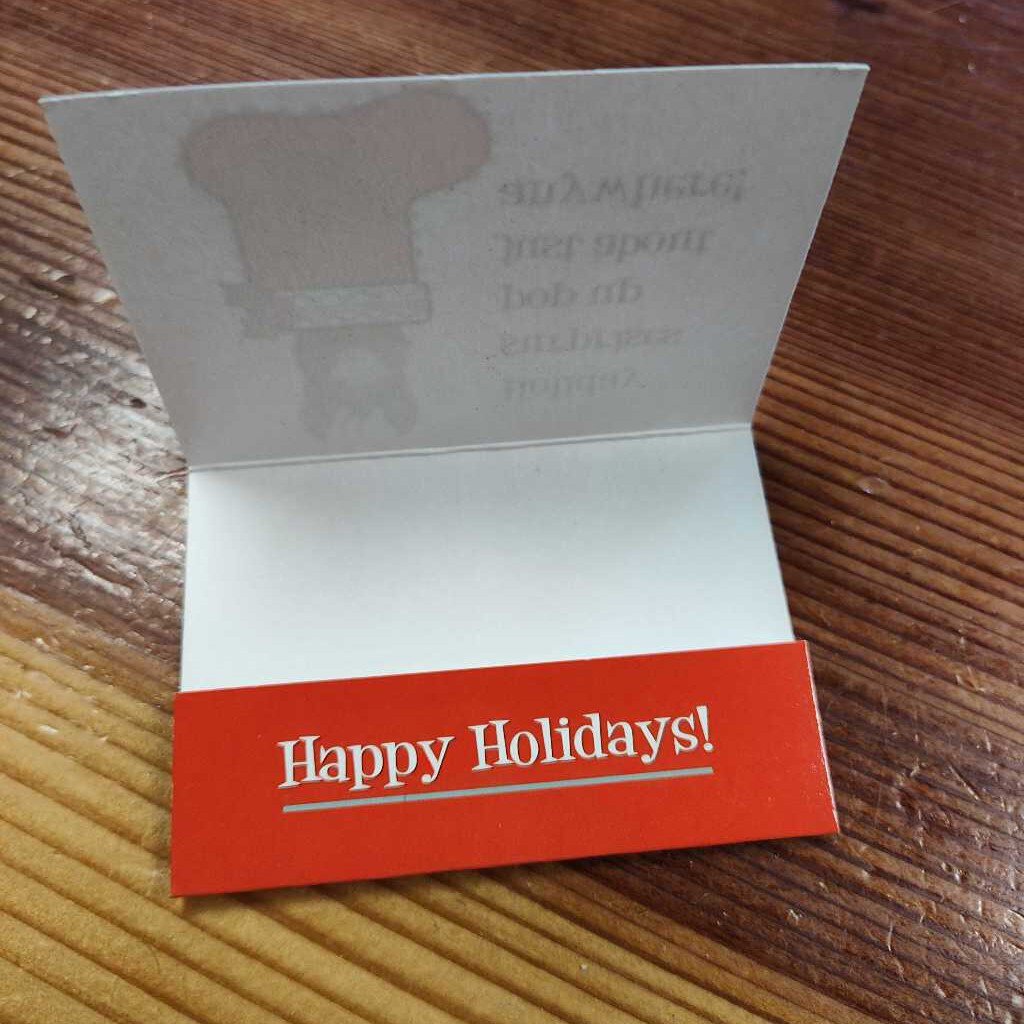 Gift card "holder"