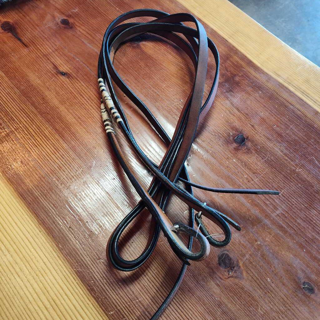 Leather with rawhide details