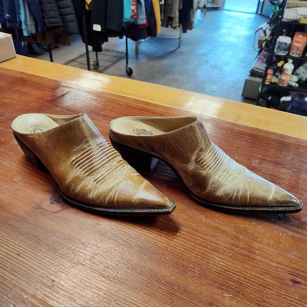 Slip on mules- pointed toe