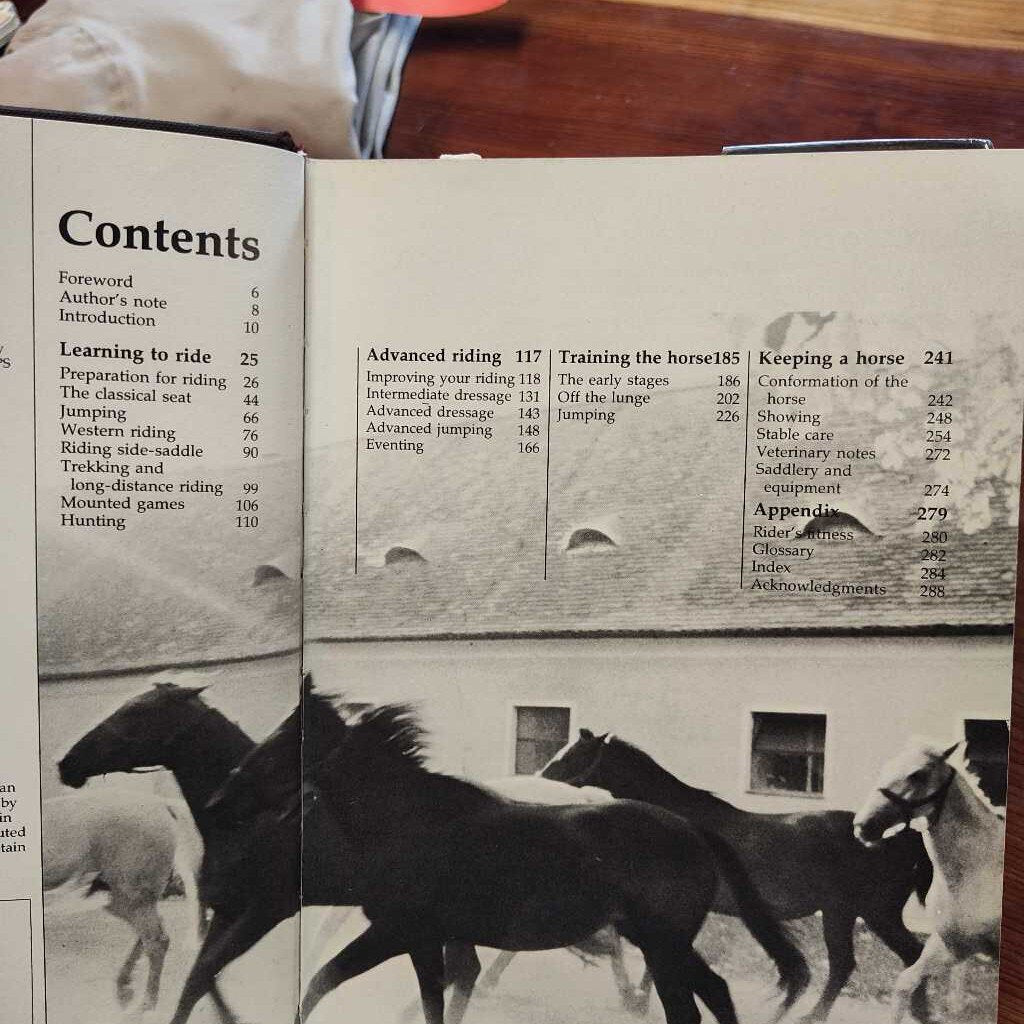 Handbook of riding