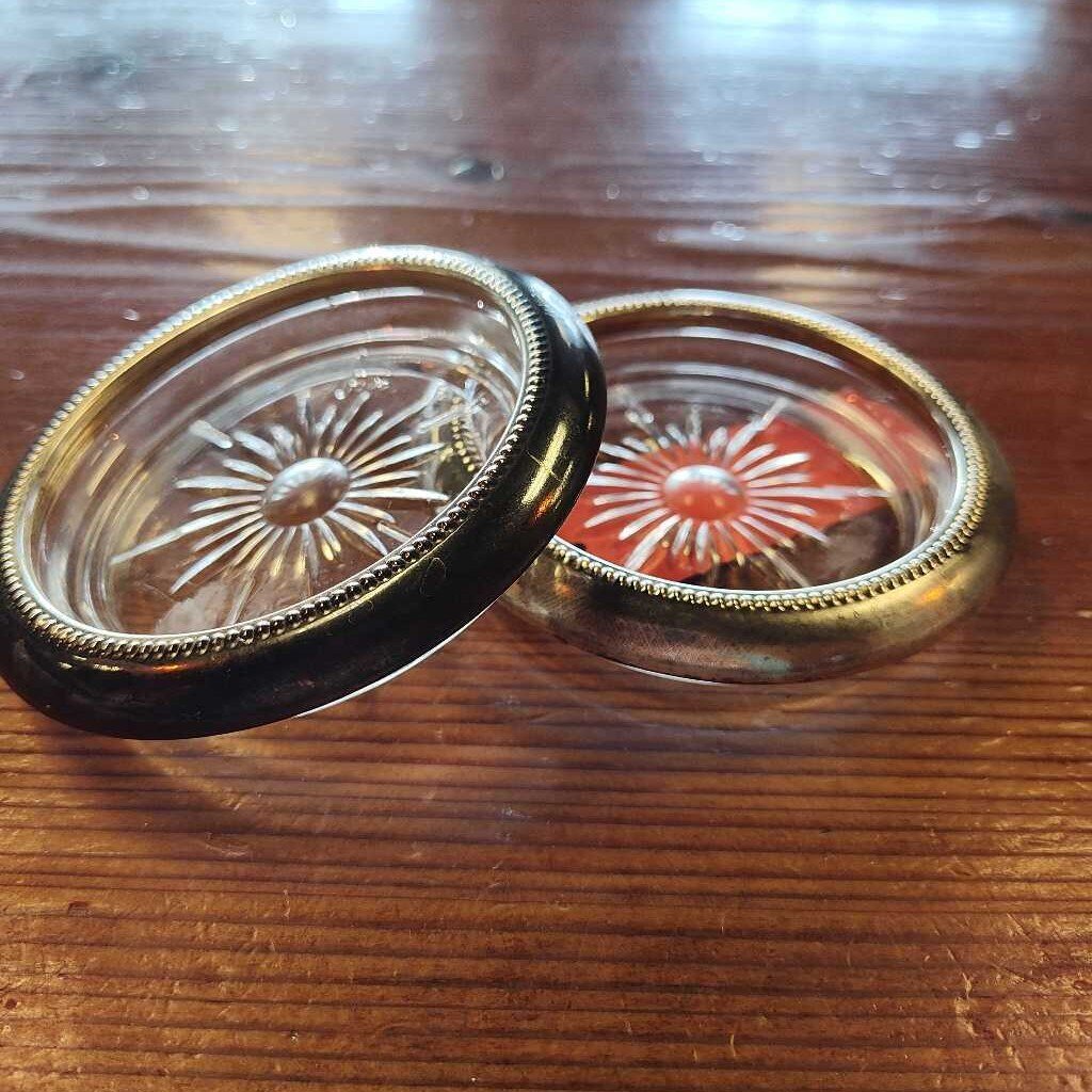 Silver Drink rest/ drink rest (2)