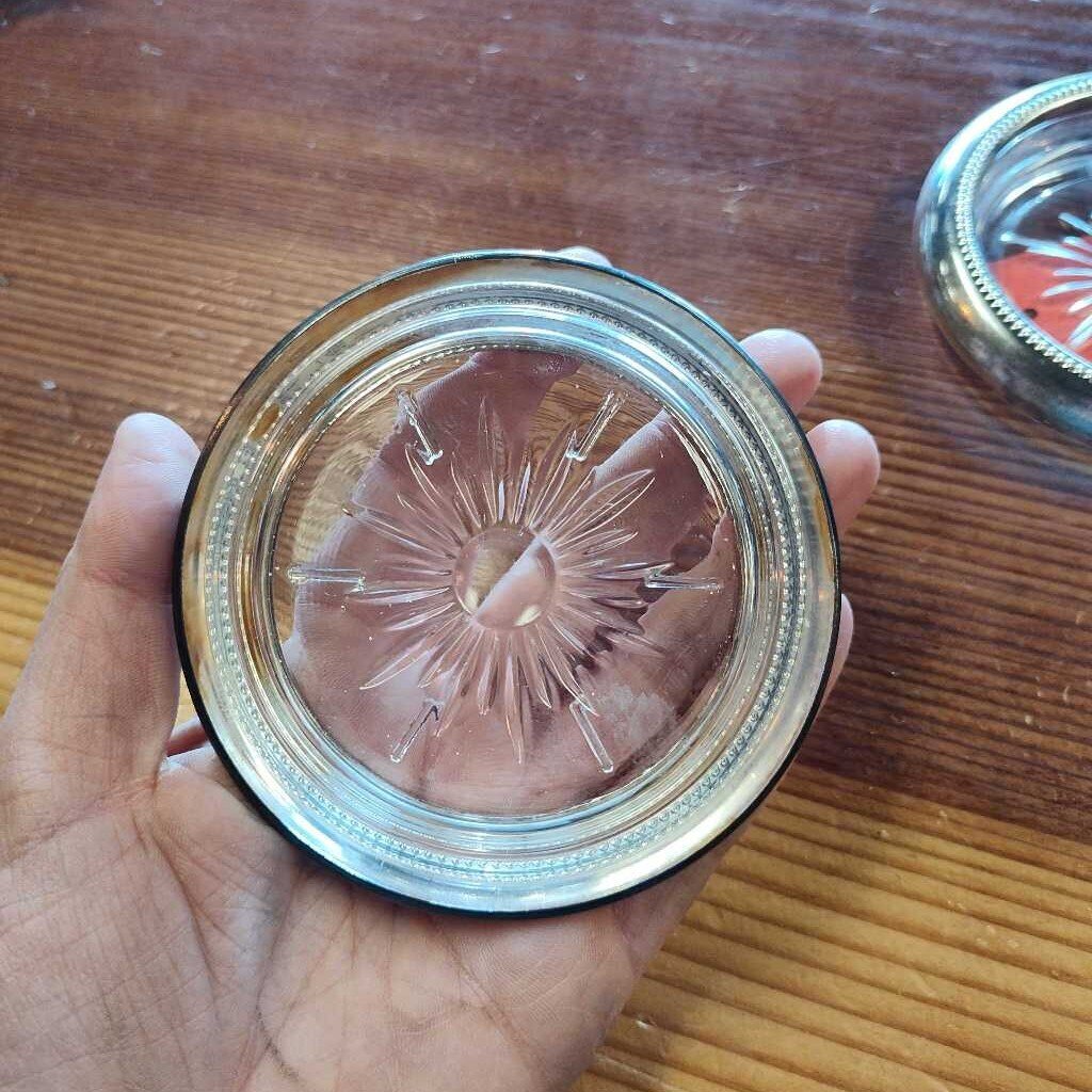 Silver Drink rest/ drink rest (2)
