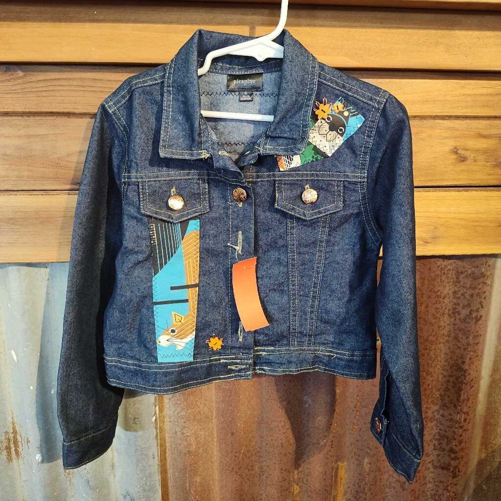 Jean jacket with Patchwork