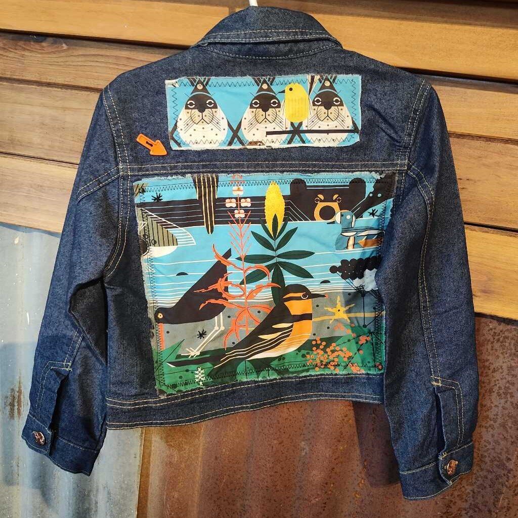 Jean jacket with Patchwork