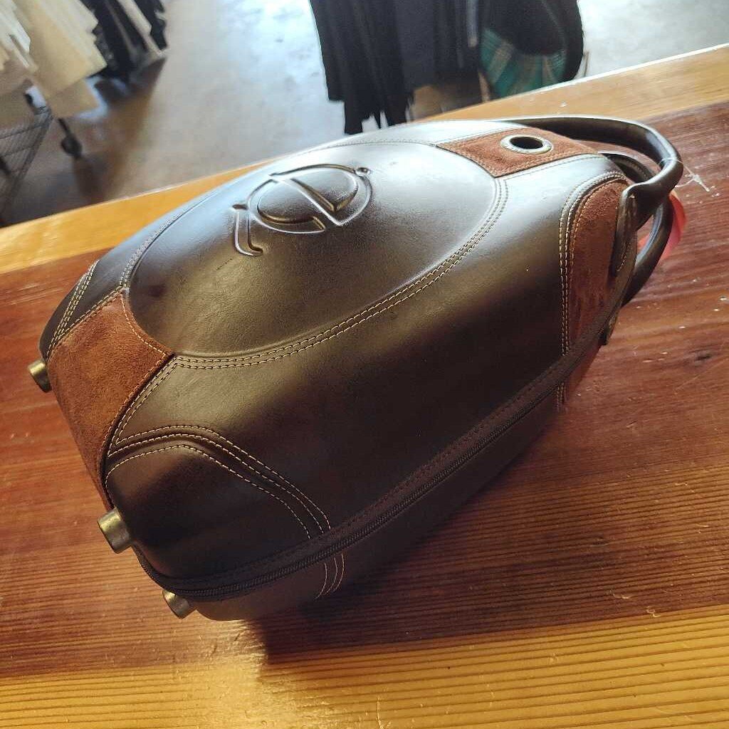 Leather helmet case