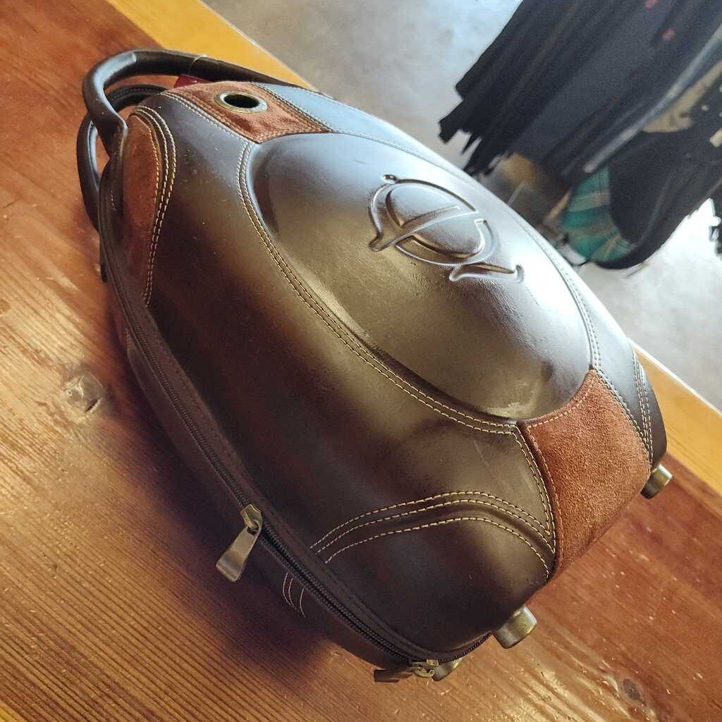 Leather helmet case