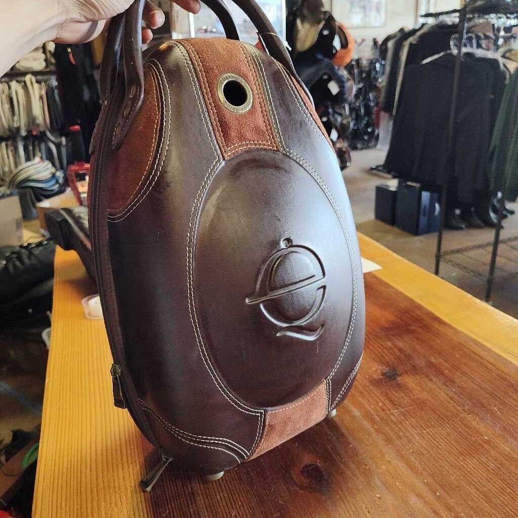 Leather helmet case