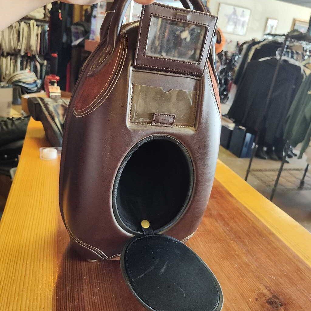 Leather helmet case