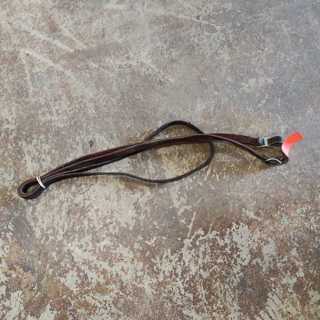Flat leather trail reins