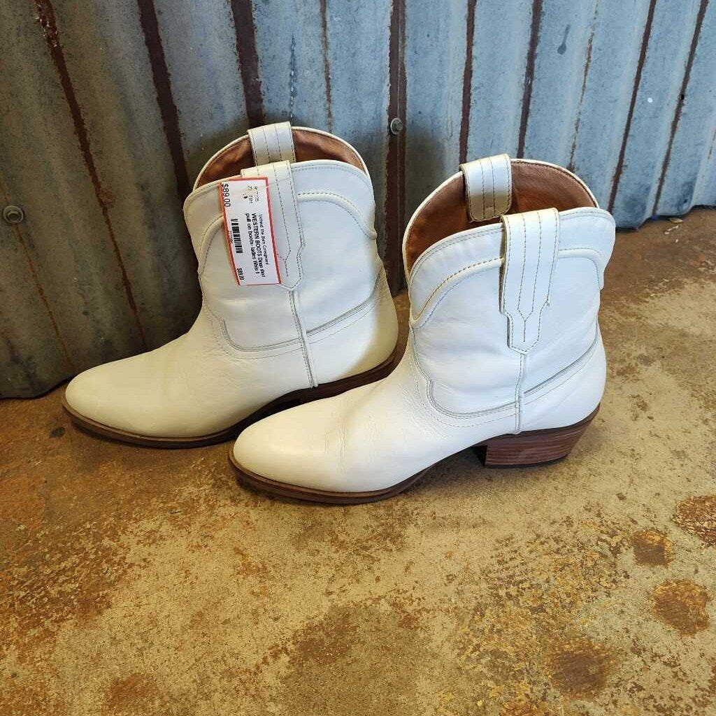 short pull on boots- ladies