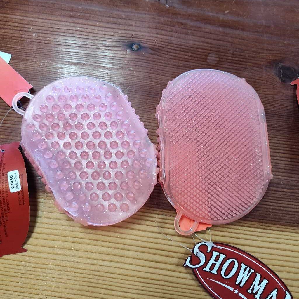 Rubber glitter curry mitt