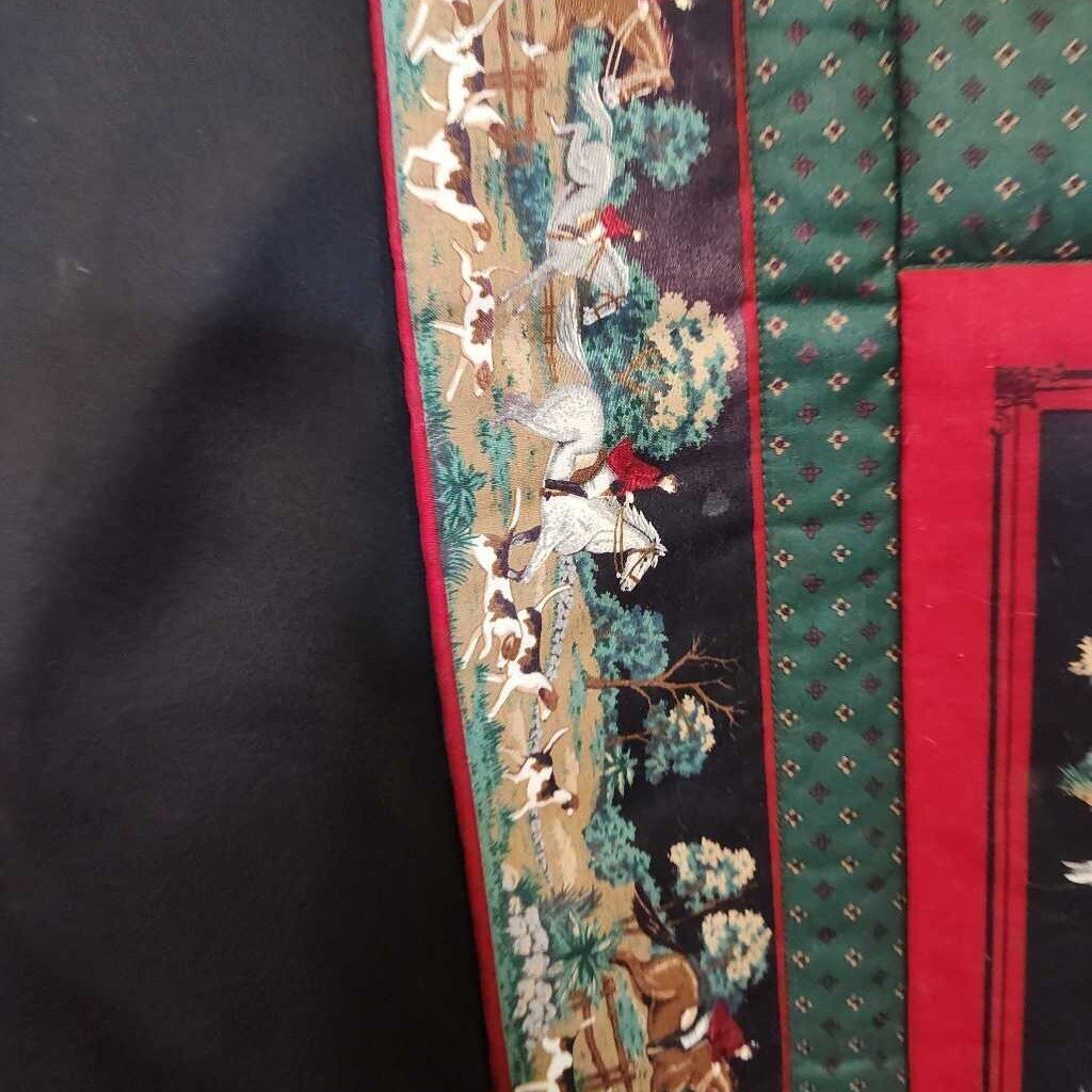 Fox Hunt theme blanket/ quilt
