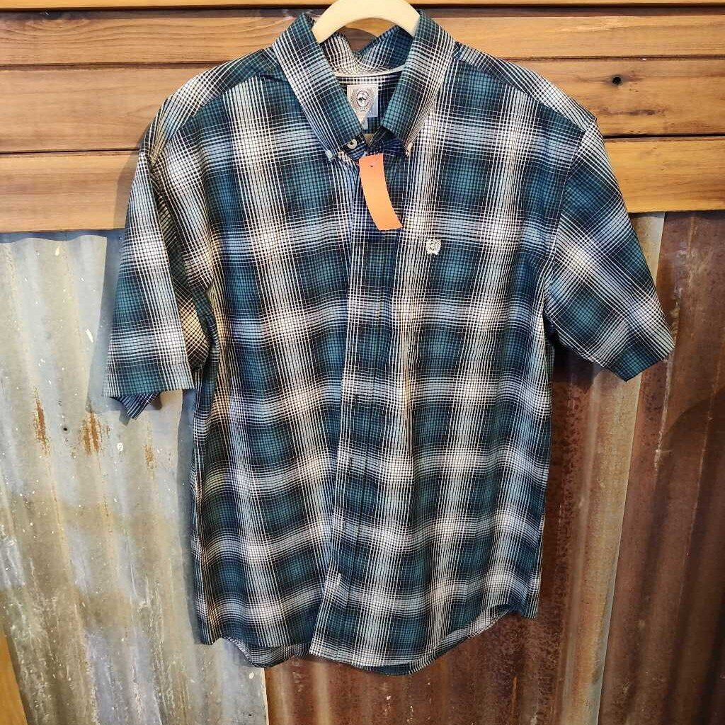 S/S button down check