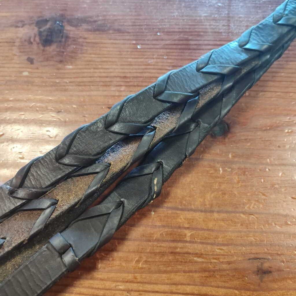 Braided leather