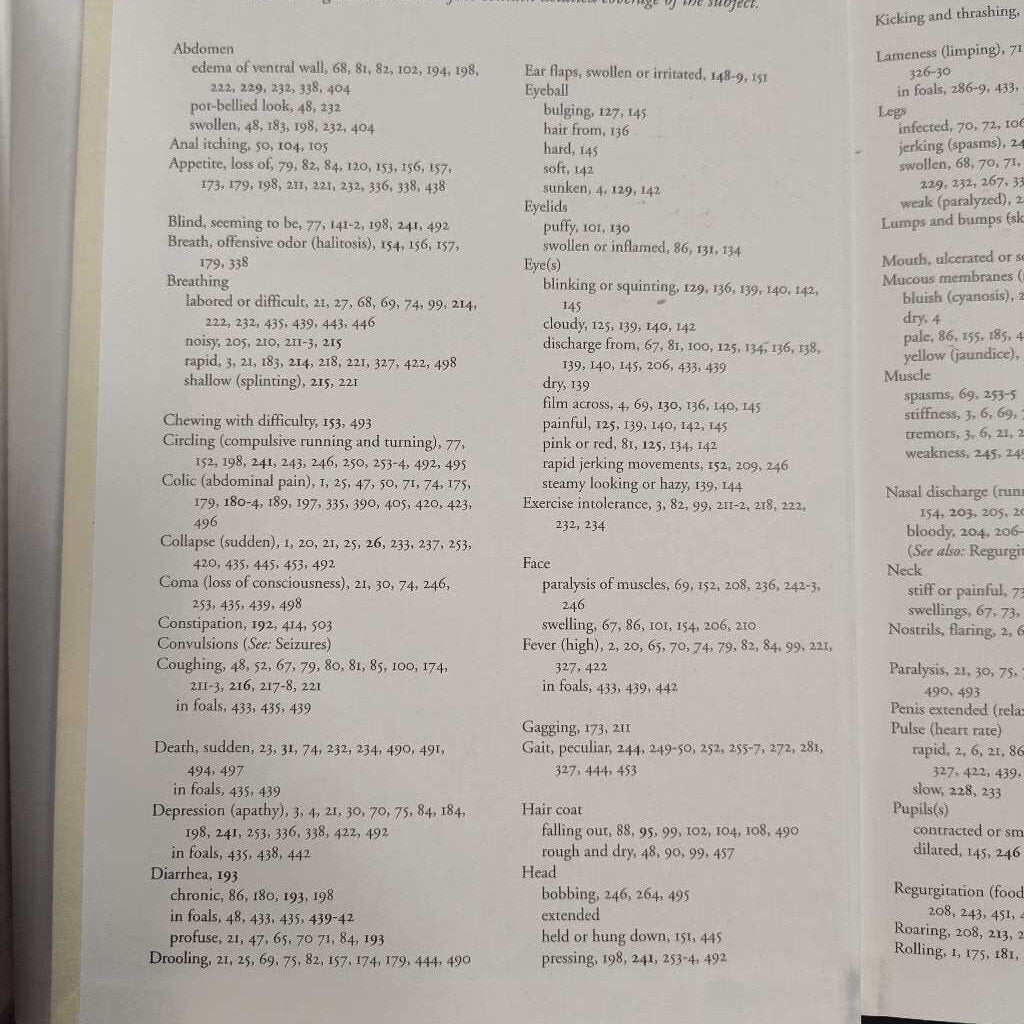 Horse Owners Vet handbook