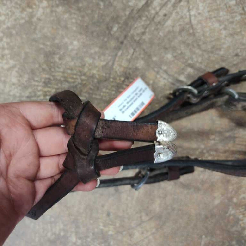 Browband knot bridle with silver