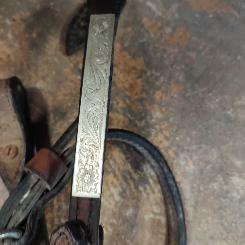 Browband knot bridle with silver