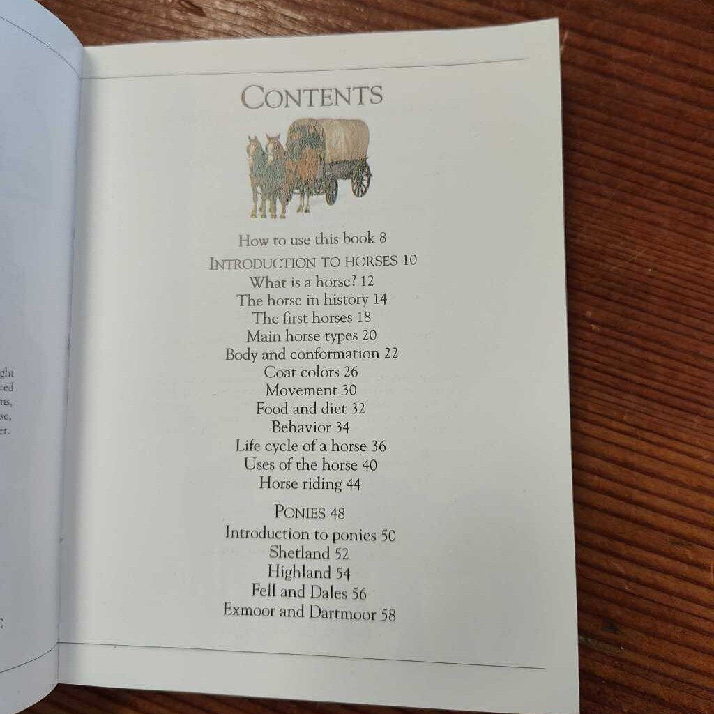 Horses- pocket book