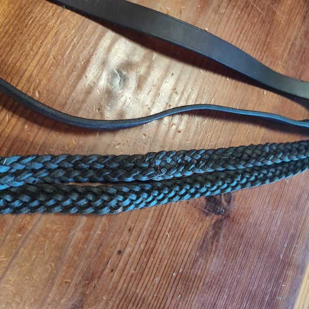Braided reins