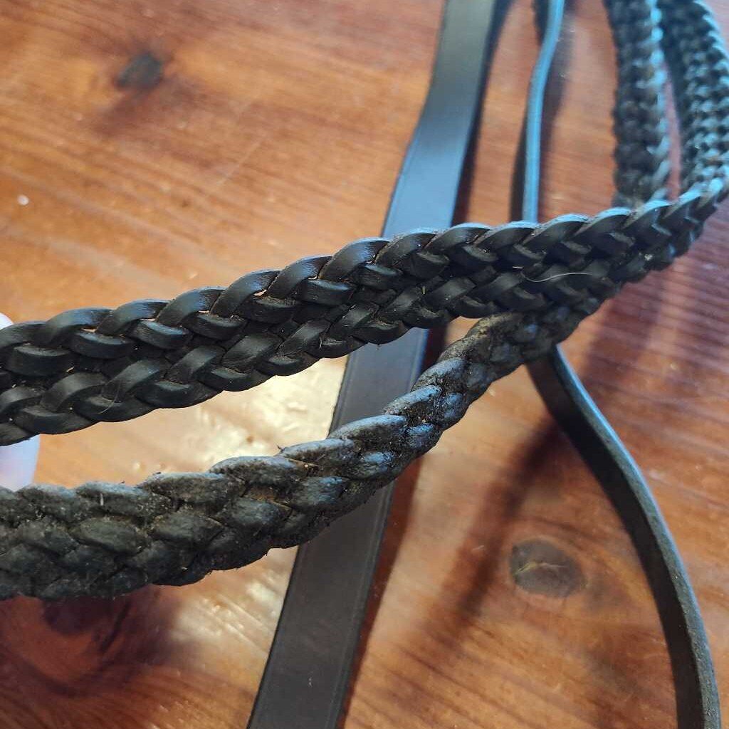 Braided reins