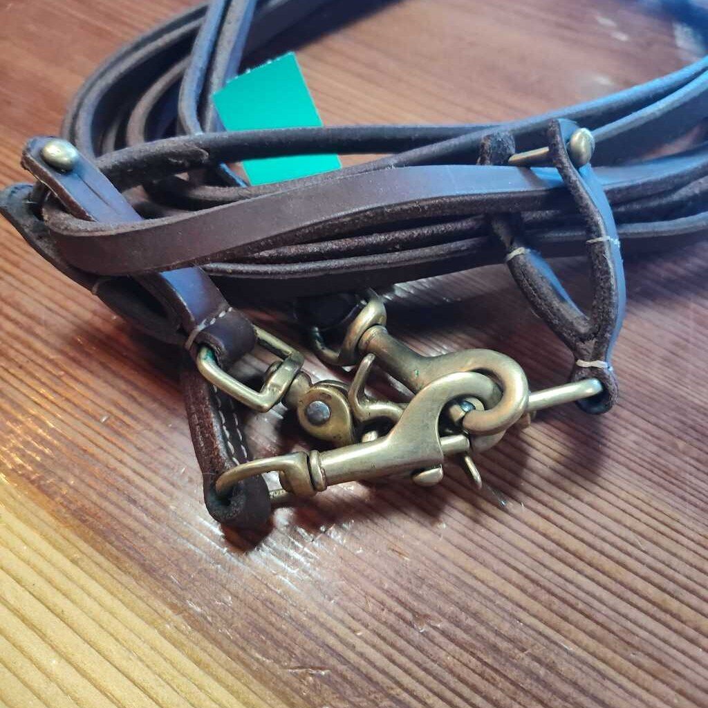 Leather draw reins