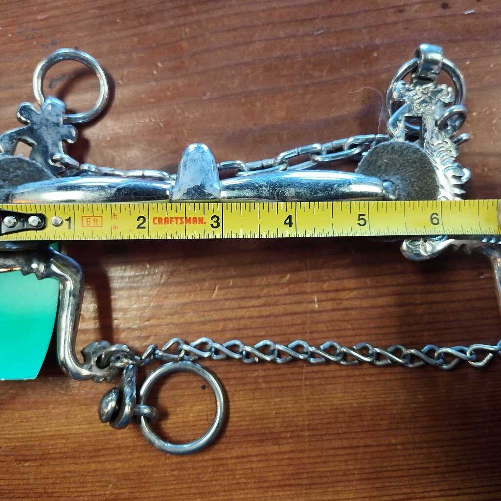 Spanish Curb bit, low port, short shank
