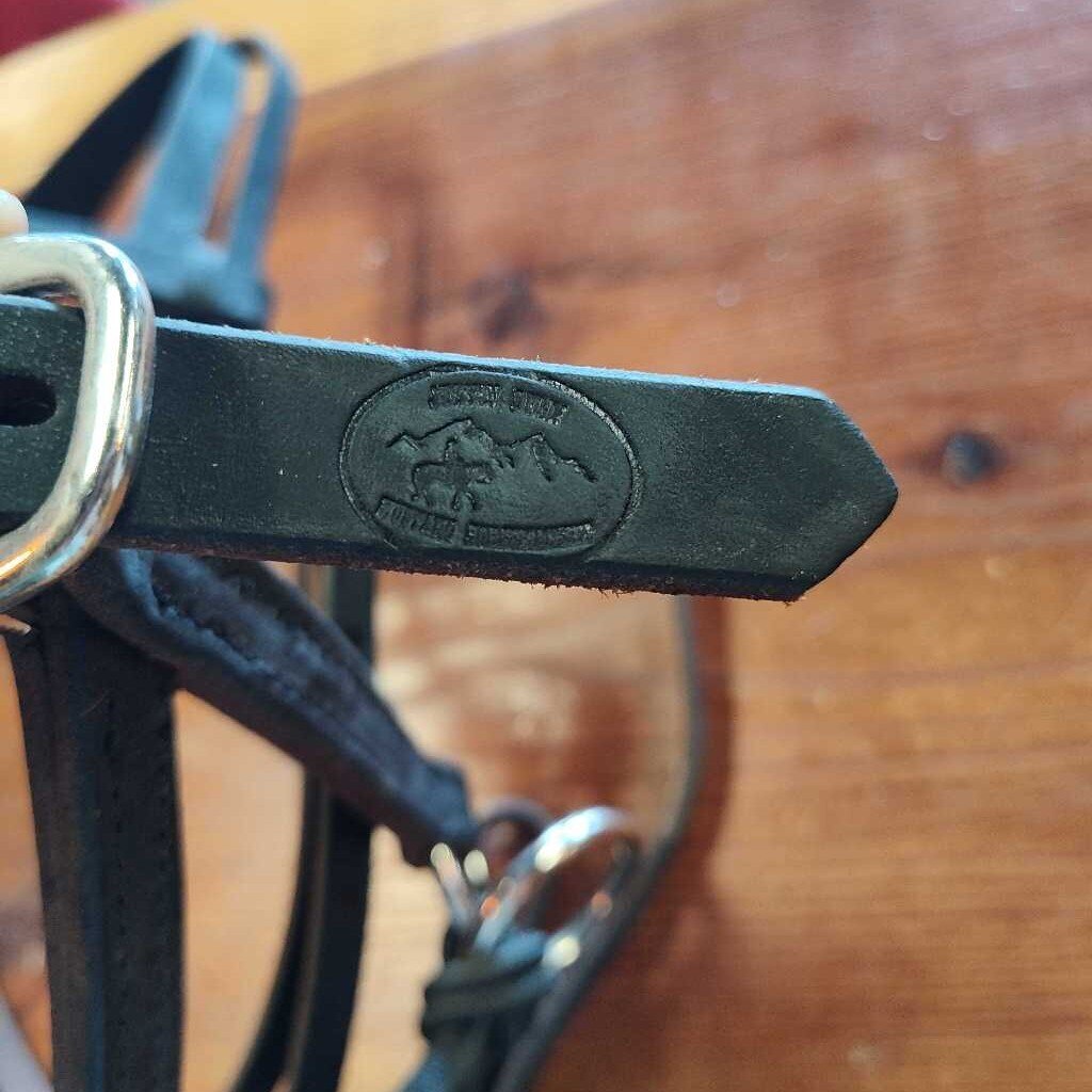 Leather and rope sidepull