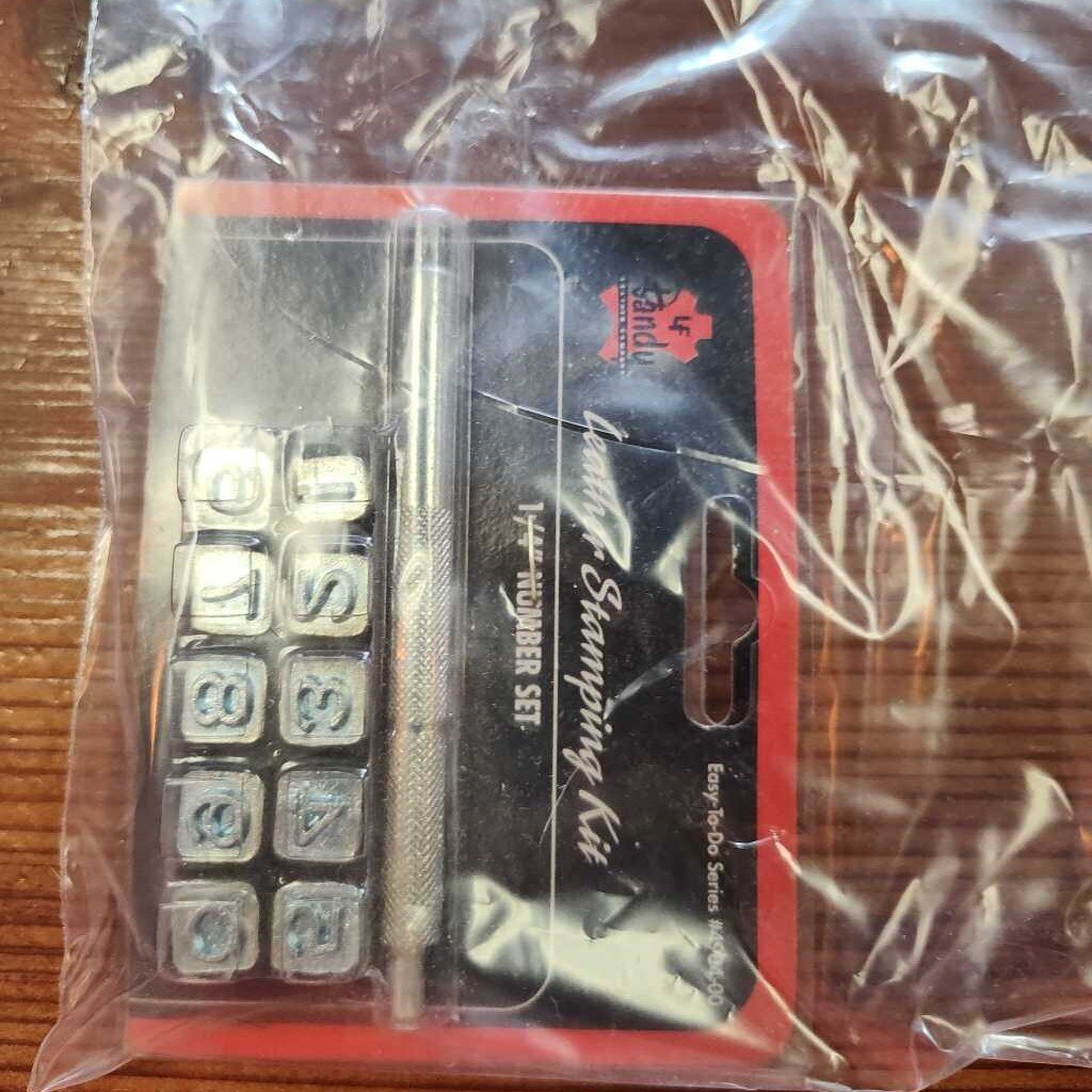 Leather Stamp set (ABC's)& (123's)