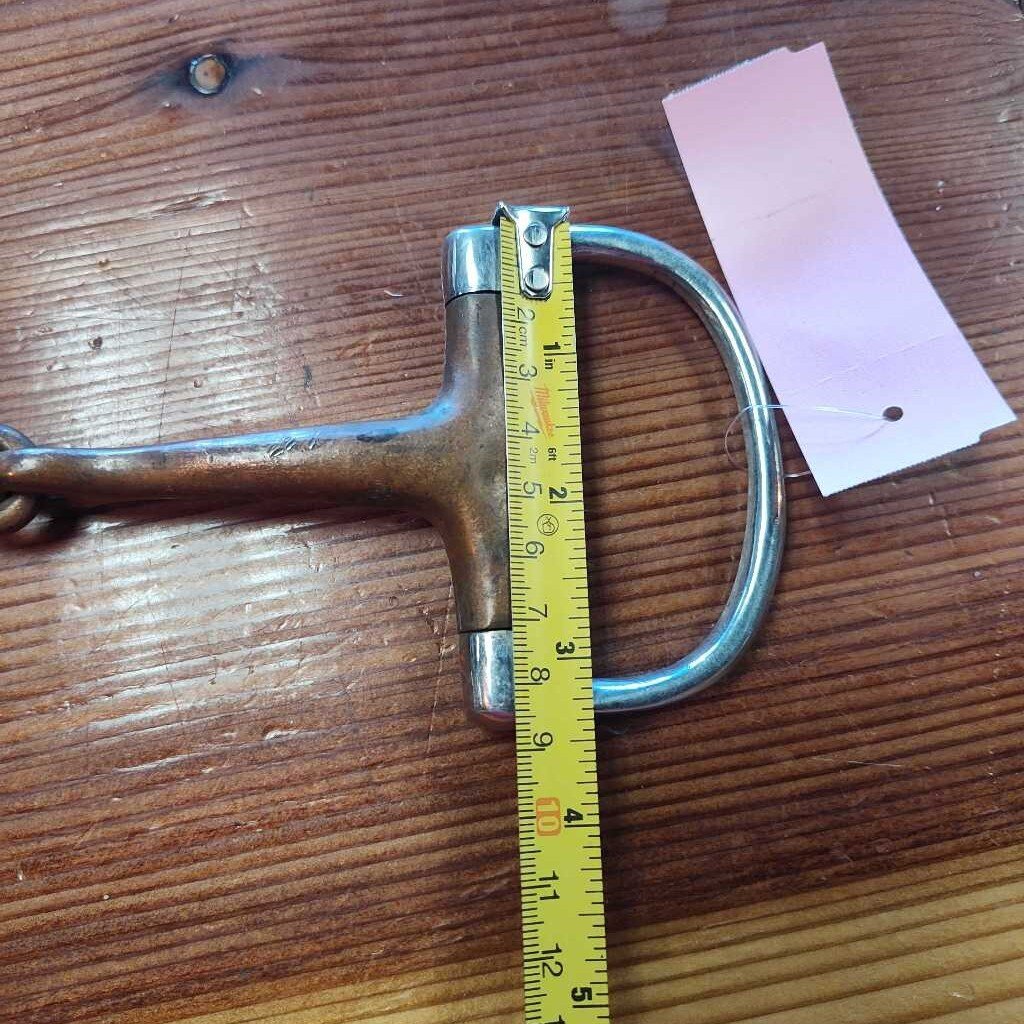 D ring snaffle- copper mouth