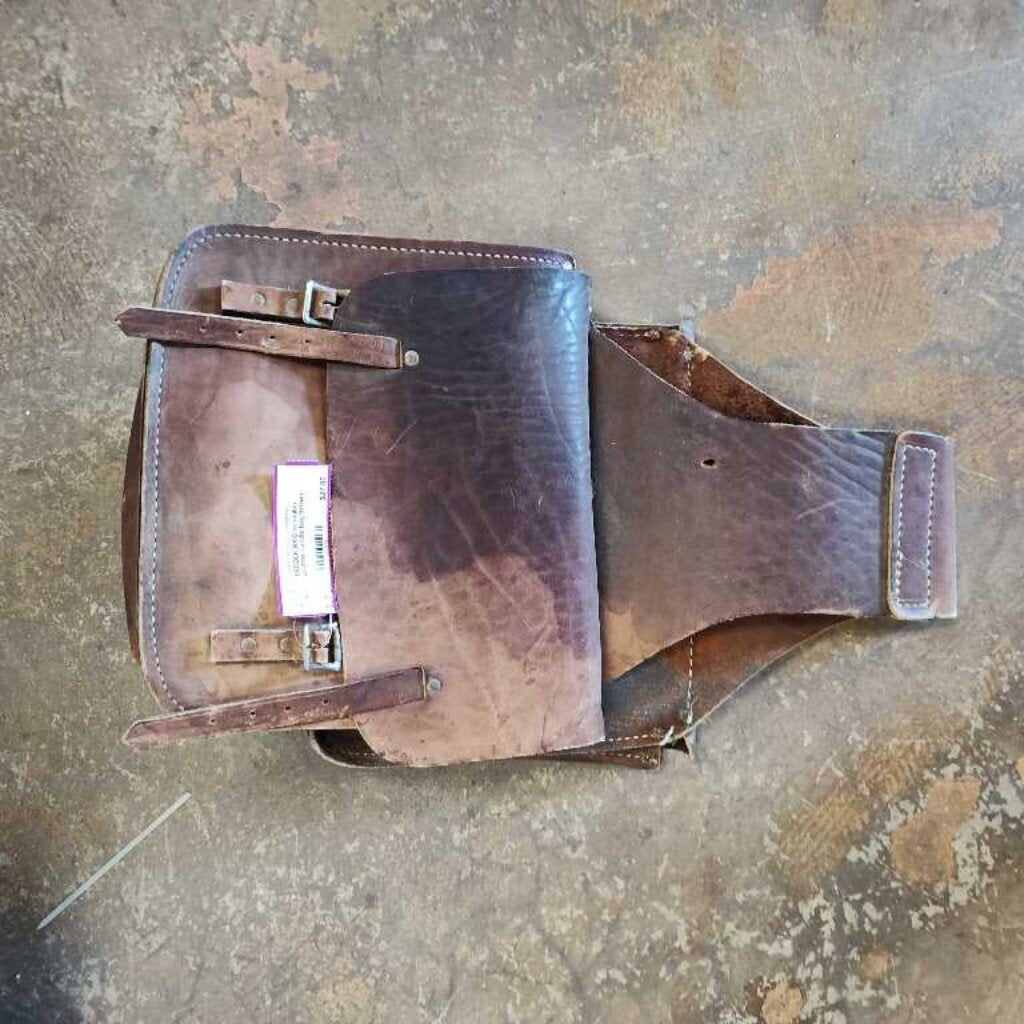 Leather saddle bag