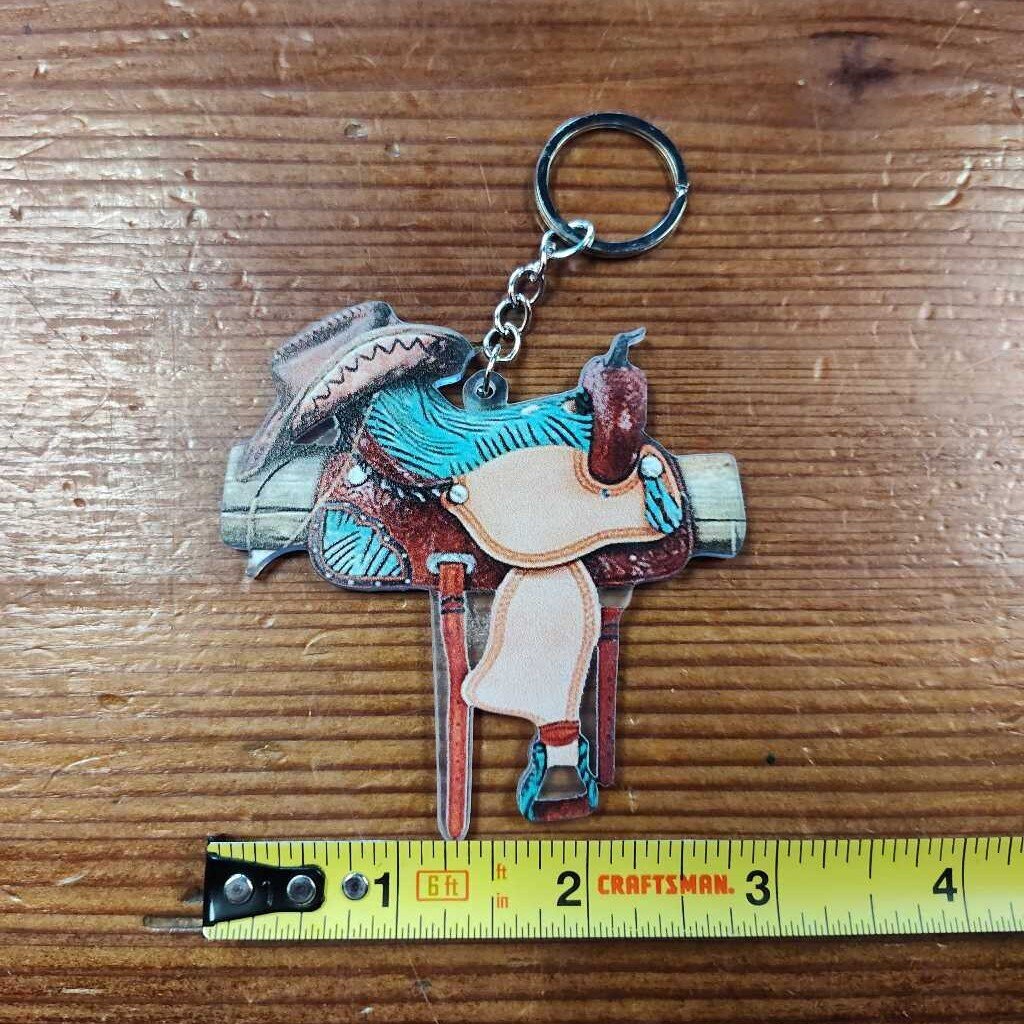 Saddle keychain