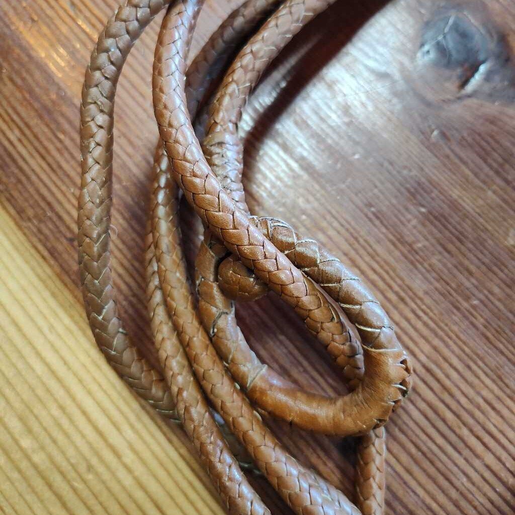 Leather reata rope