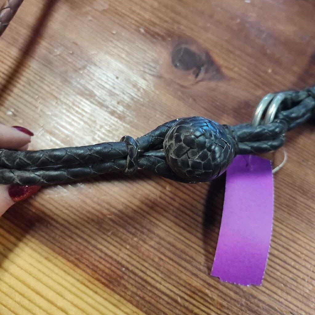 Braided leather show hobble
